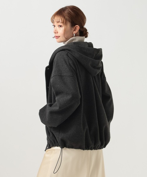 BAYFLOW（ベイフロー）の「ウーリーボンディングパーカー（ブルゾン・レディース・グレー/ブラック・FREE）」の22枚目の写真