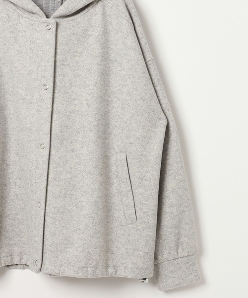 BAYFLOW（ベイフロー）の「ウーリーボンディングパーカー（ブルゾン・レディース・グレー/ブラック・FREE）」の7枚目の写真