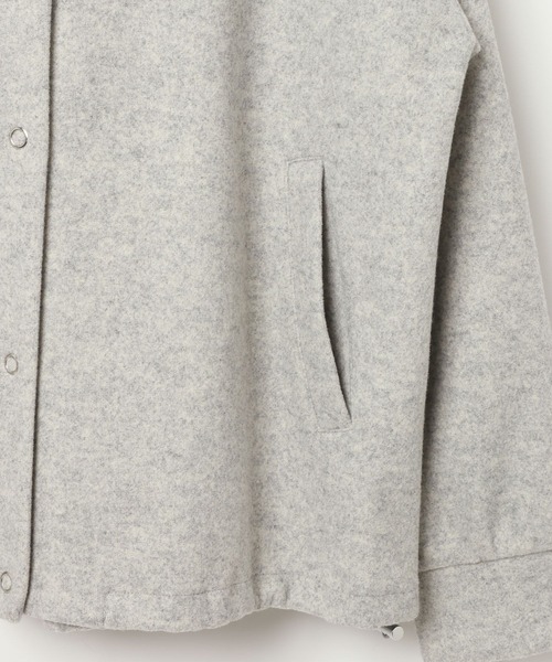 BAYFLOW（ベイフロー）の「ウーリーボンディングパーカー（ブルゾン・レディース・グレー/ブラック・FREE）」の8枚目の写真