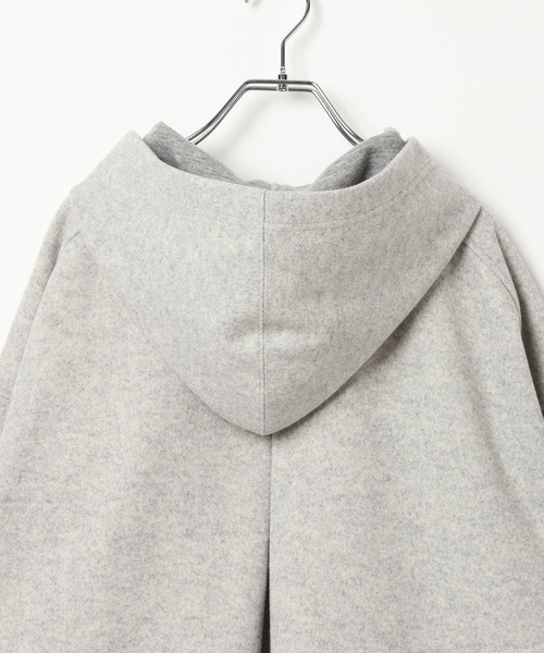 BAYFLOW（ベイフロー）の「ウーリーボンディングパーカー（ブルゾン・レディース・グレー/ブラック・FREE）」の10枚目の写真