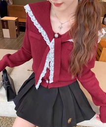 Nia(ニア)/セーラーカラーカーディガン