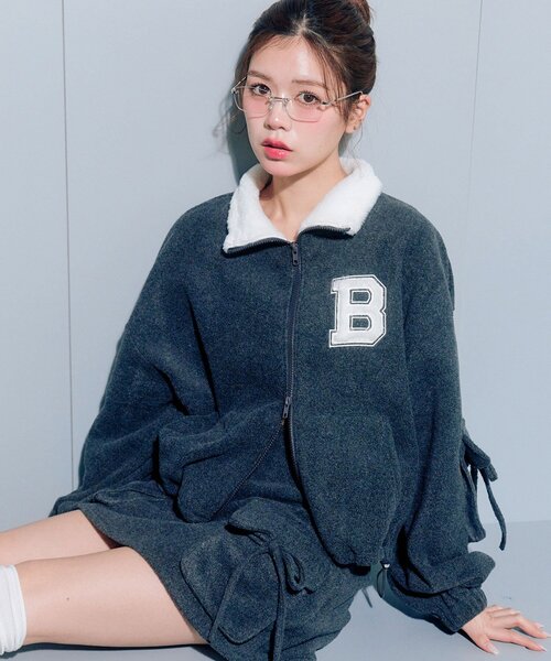 OLIVE des OLIVE(オリーブデオリーブ)の「フリースタイトミニスカート(スカート・レディース・チャコールグレー/アイボリー/トップグレー・FREE)」の21枚目の写真