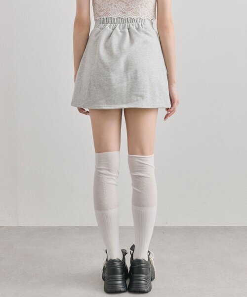 OLIVE des OLIVE（オリーブデオリーブ）の「フリースタイトミニスカート（スカート・レディース・チャコールグレー/アイボリー/トップグレー・FREE）」の7枚目の写真