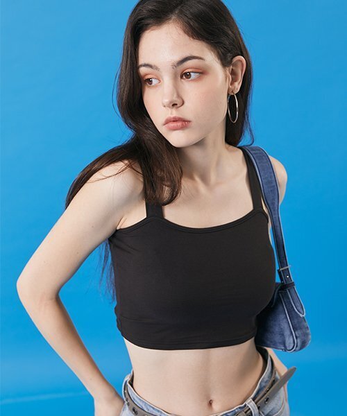 KOLEAT（コレット）の「レディース マキシクロップノースリーブレイヤードT [ブラック]（Tシャツ/カットソー・レディース・その他・FREE）」の2枚目の写真