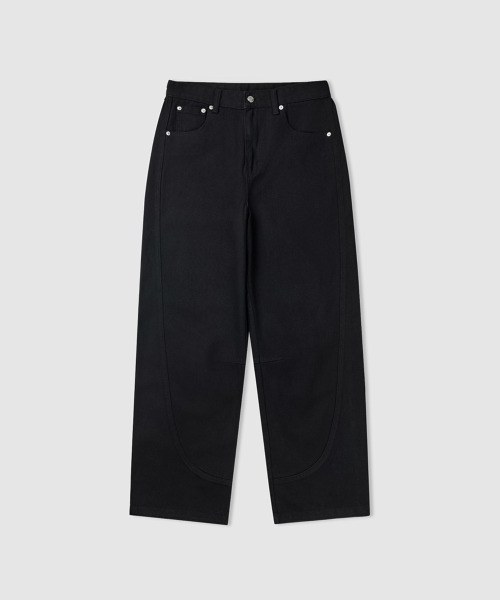 ANOLORCODE WOMAN(アナルロコード ウーマン)の「ロー カーブド ワイドパンツ (3カラー)(その他パンツ・レディース・アイボリー/ベージュ/ブラック・LARGE/SMALL/MEDIUM)」の9枚目の写真