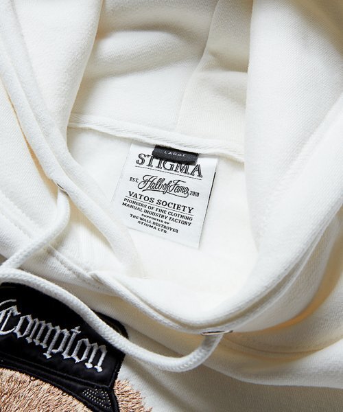 STIGMA(スティグマ)の「EMB COMPTON BEAR OVERSIZED HEAVY SWEAT HOODIE WHITE(パーカー・メンズ・その他・LARGE/MEDIUM/X-LARGE)」の5枚目の写真