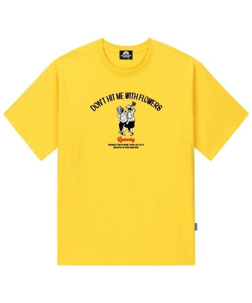 TRIPSHION(トリップション)の「DON’T HIT ME WITH FLOWERS GRAPHIC Tシャツ - イエロー(Tシャツ/カットソー・メンズ・その他・LARGE/MEDIUM/X-LARGE)」の1枚目の写真