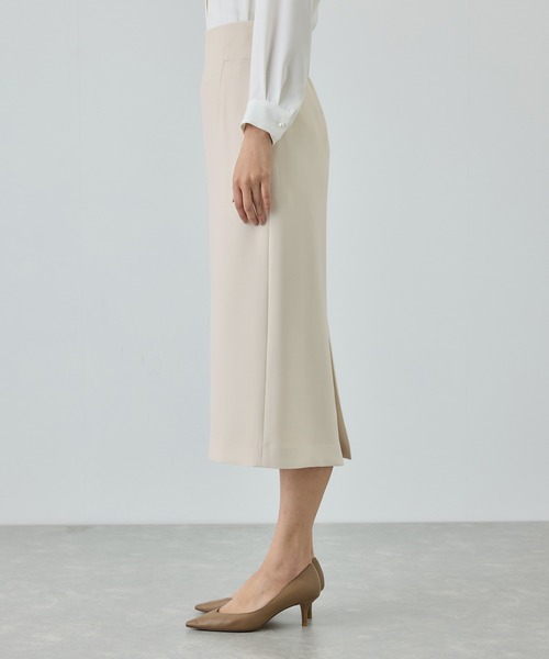 ROPE'（ロペ）の「トリアセダブルクロス ハイウエストタイトスカート/イージーケア・セットアップ対応・26SS（スカート・レディース・ベージュ/ネイビー・36/38/40）」の12枚目の写真