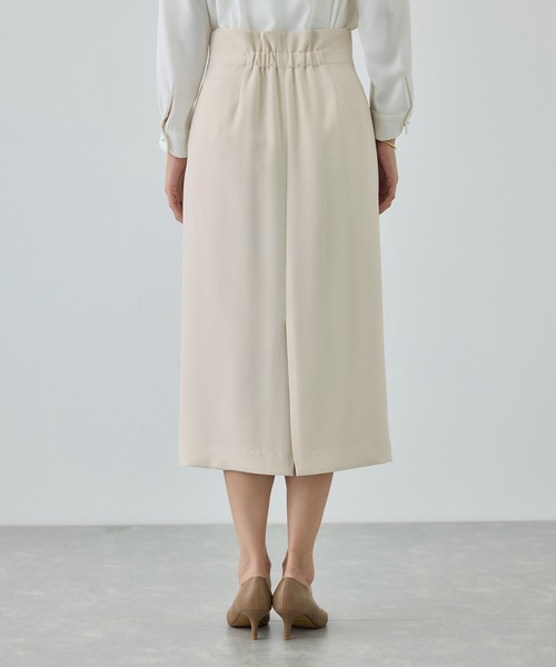 ROPE'（ロペ）の「トリアセダブルクロス ハイウエストタイトスカート/イージーケア・セットアップ対応・26SS（スカート・レディース・ベージュ/ネイビー・36/38/40）」の13枚目の写真