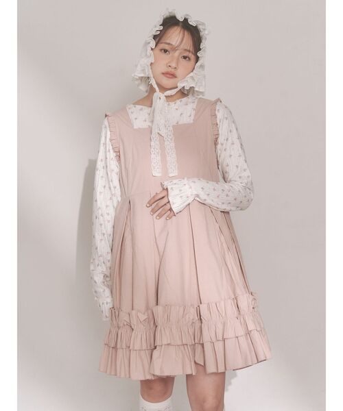 merry jenny(メリージェニー)の「sugar lace bonnet(その他ヘアアクセサリー・レディース・ピンク/オフホワイト・FREE)」の19枚目の写真