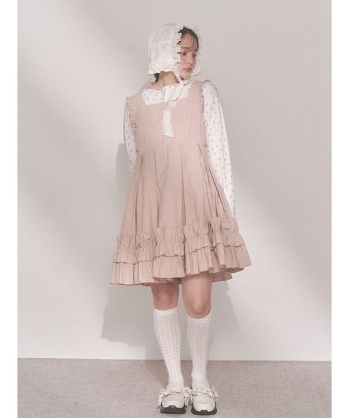 merry jenny(メリージェニー)の「sugar lace bonnet(その他ヘアアクセサリー・レディース・ピンク/オフホワイト・FREE)」の17枚目の写真