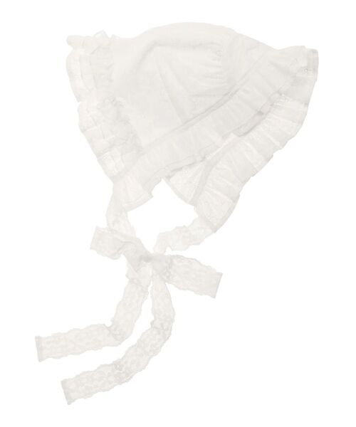 merry jenny(メリージェニー)の「sugar lace bonnet(その他ヘアアクセサリー・レディース・ピンク/オフホワイト・FREE)」の3枚目の写真