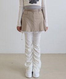 NOFFICIALNOFFICE（ノフィシャルノフィス）の「ツインクルバックルスカートパンツベージュ（その他パンツ）」