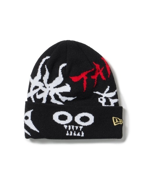 NEW ERA(ニューエラ)の「NEW ERA/ニューエラ Cuff Knit BC KNIT TARO OKAMOTO 岡本太郎 JAQ(ニットキャップ/ビーニー・メンズ・ブラック/ホワイト・FREE)」の1枚目の写真