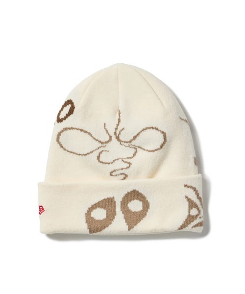 NEW ERA(ニューエラ)の「NEW ERA/ニューエラ Cuff Knit BC KNIT TARO OKAMOTO 岡本太郎 JAQ(ニットキャップ/ビーニー・メンズ・ブラック/ホワイト・FREE)」の4枚目の写真