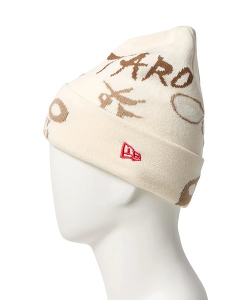 NEW ERA(ニューエラ)の「NEW ERA/ニューエラ Cuff Knit BC KNIT TARO OKAMOTO 岡本太郎 JAQ(ニットキャップ/ビーニー・メンズ・ブラック/ホワイト・FREE)」の6枚目の写真