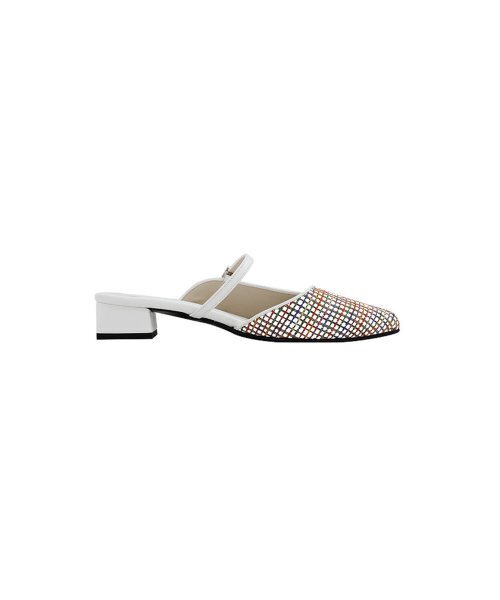 SHOEHI（シューハイ）の「カラー チェック ブローファー L0301 (2色)（サンダル・レディース・ホワイト/Beige・23.5cm/24cm/24.5cm/25cm/22.5cm/23cm）」の5枚目の写真