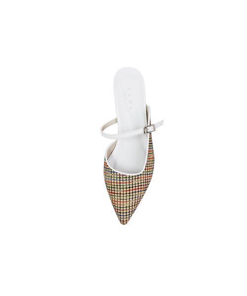 SHOEHI（シューハイ）の「カラー チェック ブローファー L0301 (2色)（サンダル・レディース・ホワイト/Beige・23.5cm/24cm/24.5cm/25cm/22.5cm/23cm）」の7枚目の写真