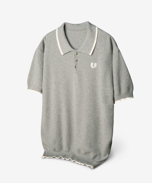 UNLC(ユーエヌエルシー)の「タークコットンハーフニットグレー(ニット/セーター・メンズ・その他・MEDIUM/LARGE)」の1枚目の写真