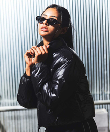 GALEX（ギャレックス）の「Retro Women's Soft Glossy Crop Puffer Padded Black GA5840 BK（ダウンジャケット/コート）」