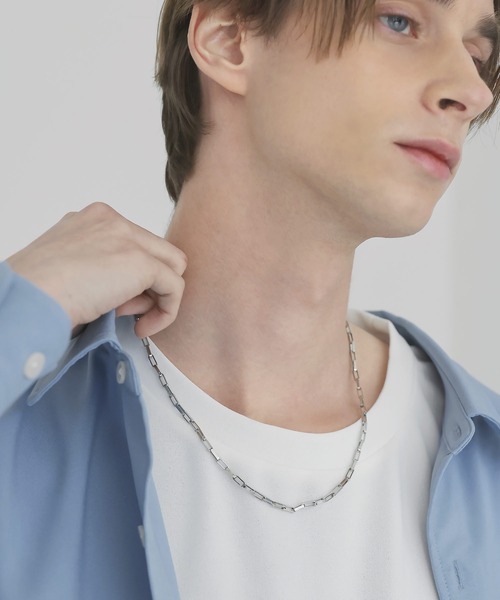 LILL(リル)の「サージカルステンレスチェーンネックレス(ネックレス・メンズ・シルバー系2/シルバー系1/シルバー系3・FREE)」の3枚目の写真