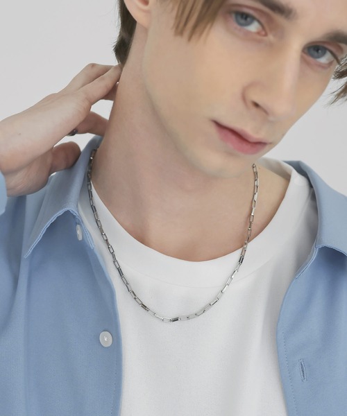 LILL(リル)の「サージカルステンレスチェーンネックレス(ネックレス・メンズ・シルバー系2/シルバー系1/シルバー系3・FREE)」の20枚目の写真