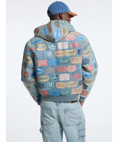 Guess（ゲス）の「GUESS Originals Denim Hoodie Jacket ジャケット パーカー（ブルゾン・メンズ・インディゴブルー・X-LARGE/MEDIUM/SMALL/LARGE）」の2枚目の写真