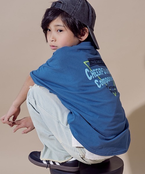 devirock(デビロック)の「綿100% デビラボ スーパーBIGシルエット プリント半袖Tシャツ(Tシャツ/カットソー・キッズ・ホワイト系その他/ブラック系その他4/ホワイト系その他3/ブラック系その他6/ブラック系その他2/グレー系その他/ブルー系その他2/ブルー系その他3/ブラック系その他/ブラック系その他3/ホワイト系その他2/ブラック系その他5/オレンジ系その他/ホワイト系その他4/ブルー系その他/グレー系その他2/グリーン系その他/グレー系その他3/グレー系その他4/ブラック系その他7・100cm/110cm/120cm/130cm/140cm/150cm/160cm)」の19枚目の写真