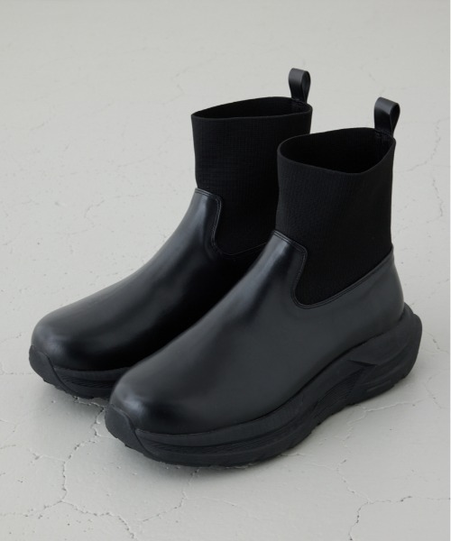 AZUL by moussy(アズールバイマウジー)の「スニーカーソールブーツ 靴(ブーツ・メンズ・ブラック・SMALL/MEDIUM/LARGE)」の1枚目の写真