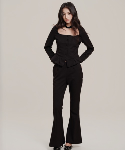 silent(and)(サイレントアンド)の「Sweet Peplum Pants(スラックス・レディース・ブラック・MEDIUM/SMALL)」の10枚目の写真