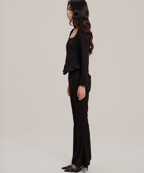 silent(and)(サイレントアンド)の「Sweet Peplum Pants(スラックス・レディース・ブラック・MEDIUM/SMALL)」の12枚目の写真
