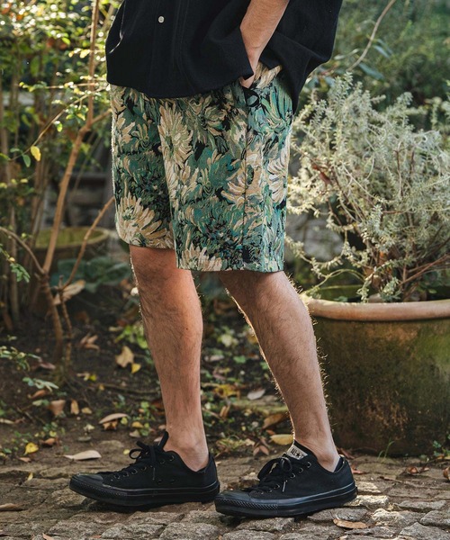 CAMBIO(カンビオ)の「mp14470- Botanical Gobelin Textile Short Pants ゴブラン織りショートパンツ(S62426cmb)(その他パンツ・メンズ・グレー/オフホワイト/ブラック・L/M/S)」の6枚目の写真