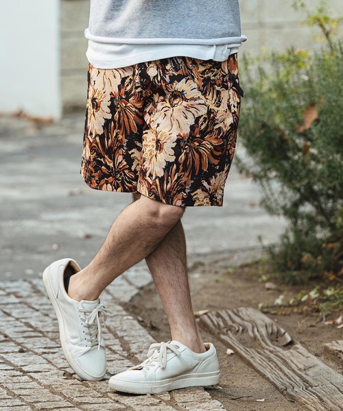 CAMBIO(カンビオ)の「mp14470- Botanical Gobelin Textile Short Pants ゴブラン織りショートパンツ(S62426cmb)(その他パンツ・メンズ・グレー/オフホワイト/ブラック・L/M/S)」の11枚目の写真