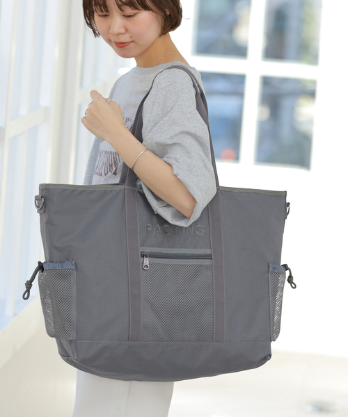 PACKING(パッキング)の「《追加2》別注【PACKING/パッキング】トートバッグ(トートバッグ・レディース・ブラック/チャコールグレー・FREE)」の20枚目の写真