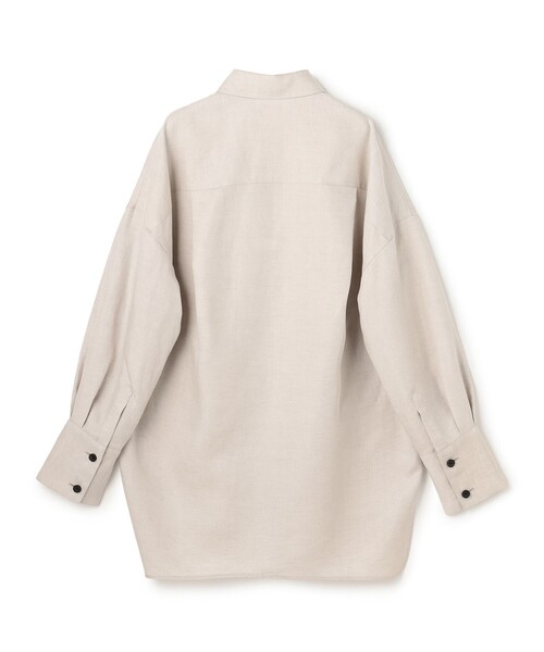 uncrave(アンクレイヴ)の「リヨセルライトリネン BIGシャツ(シャツ/ブラウス・レディース・ダークブラウン系/ベージュ系・FREE/1)」の15枚目の写真