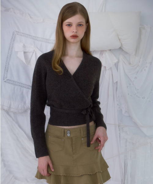 ROSEFRANTZ（ロゼフランツ）の「Muse Wrap Rib Knit [Brown]（ニット/セーター・レディース・その他・ONE SIZE）」の6枚目の写真