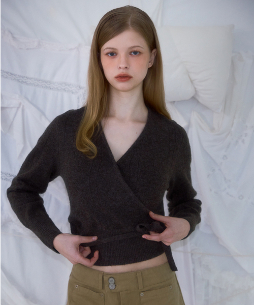 ROSEFRANTZ（ロゼフランツ）の「Muse Wrap Rib Knit [Brown]（ニット/セーター・レディース・その他・ONE SIZE）」の7枚目の写真