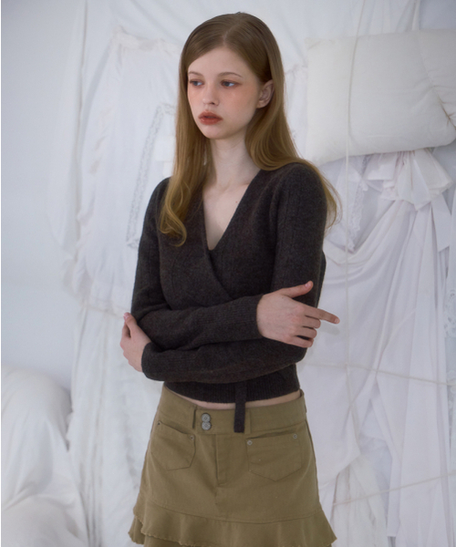 ROSEFRANTZ（ロゼフランツ）の「Muse Wrap Rib Knit [Brown]（ニット/セーター・レディース・その他・ONE SIZE）」の8枚目の写真