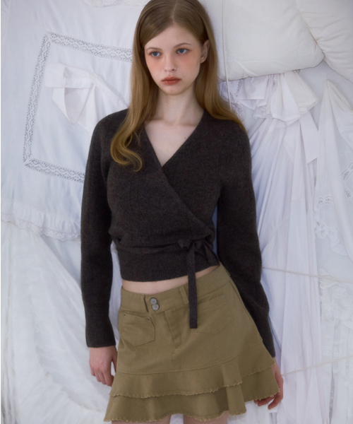 ROSEFRANTZ（ロゼフランツ）の「Muse Wrap Rib Knit [Brown]（ニット/セーター・レディース・その他・ONE SIZE）」の9枚目の写真