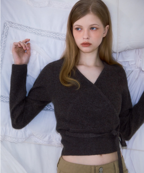 ROSEFRANTZ（ロゼフランツ）の「Muse Wrap Rib Knit [Brown]（ニット/セーター・レディース・その他・ONE SIZE）」の11枚目の写真