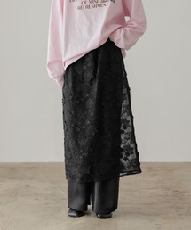 LOWRYS FARM | レースレイヤードスカート　646681(スカート)