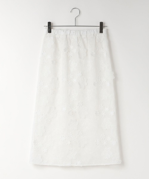 LOWRYS FARM(ローリーズファーム)の「レースレイヤードスカート 646681(スカート・レディース・ブラック/アイボリー・FREE)」の4枚目の写真