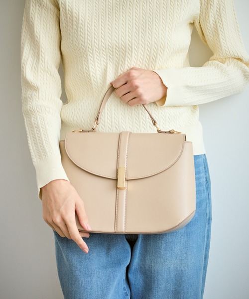 ROPE' PICNIC（ロペピクニック）の「センターベルトワイドトップハンドル＆ショルダーバッグ（ショルダーバッグ・レディース・ブラウン/ベージュ系その他/ブラック・FREE）」の12枚目の写真