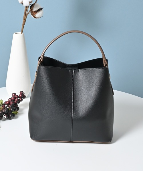 Honeys(ハニーズ)の「ワンハンドルバッグ(ハンドバッグ・レディース・グレー系その他/ブラック系その他/ネイビー系/ホワイト系その他・FREE)」の2枚目の写真