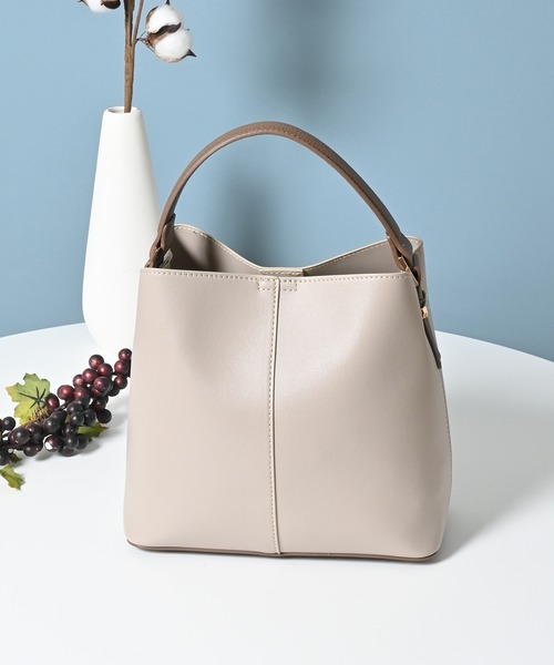 Honeys(ハニーズ)の「ワンハンドルバッグ(ハンドバッグ・レディース・グレー系その他/ブラック系その他/ネイビー系/ホワイト系その他・FREE)」の3枚目の写真