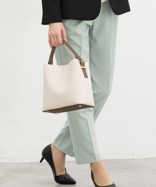 Honeys(ハニーズ)の「ワンハンドルバッグ(ハンドバッグ・レディース・グレー系その他/ブラック系その他/ネイビー系/ホワイト系その他・FREE)」の7枚目の写真