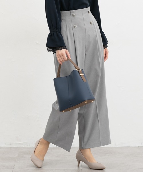 Honeys(ハニーズ)の「ワンハンドルバッグ(ハンドバッグ・レディース・グレー系その他/ブラック系その他/ネイビー系/ホワイト系その他・FREE)」の12枚目の写真