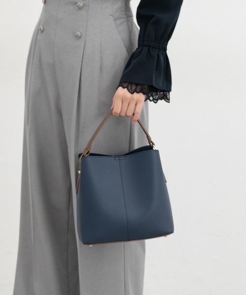 Honeys(ハニーズ)の「ワンハンドルバッグ(ハンドバッグ・レディース・グレー系その他/ブラック系その他/ネイビー系/ホワイト系その他・FREE)」の13枚目の写真