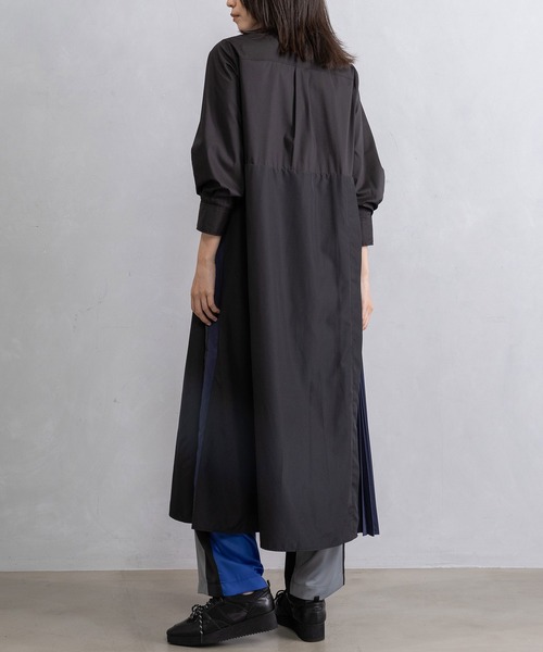 MARECHAL TERRE（マルシャルテル）の「シャツワンピース（シャツワンピース・レディース・カーキ/ブラック/イエロー/オフホワイト・MEDIUM）」の19枚目の写真