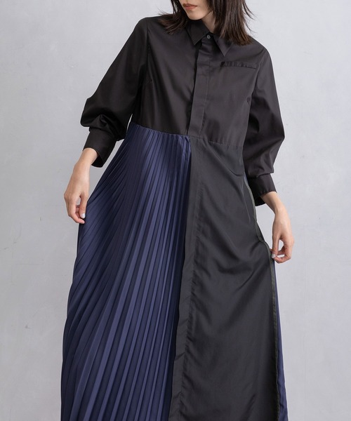 MARECHAL TERRE（マルシャルテル）の「シャツワンピース（シャツワンピース・レディース・カーキ/ブラック/イエロー/オフホワイト・MEDIUM）」の21枚目の写真